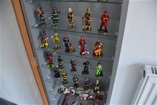 Feuerwehr-Modellsammlung aus Zinnfiguren.