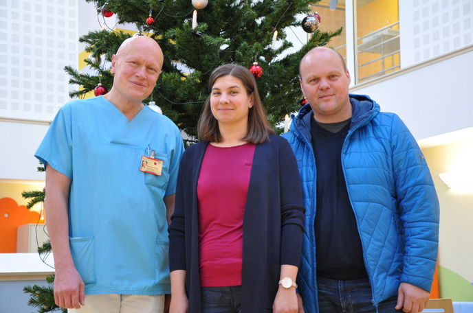 Prof. Repp und Familie Weider.