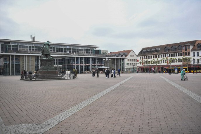 Der Marktplatz in hanau