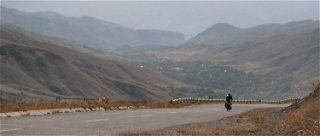 Die Abfahrt im Kaukasus (Armenien)