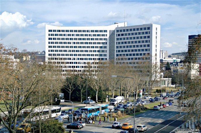 Das Hessische Innenministerium in Wiesbaden