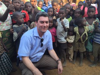 Mit Kindern in Malawi 
