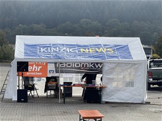 Der Stand von radiomkw.fm und KINZIG.NEWS
