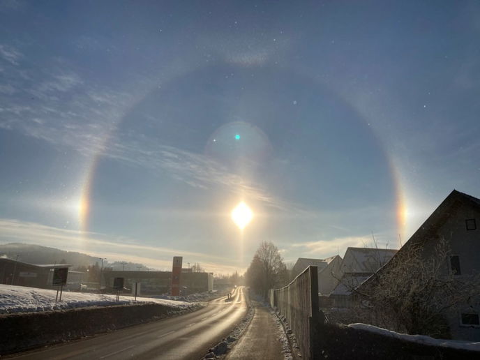 Das Wetterphänomen Halo. - Foto: privat