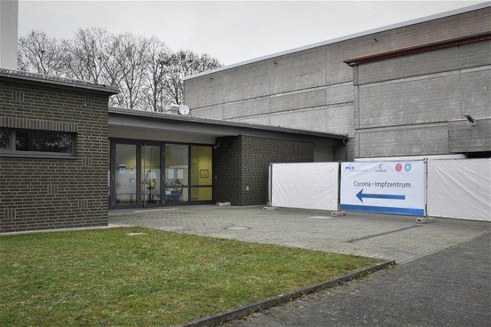 Das Impfzentrum in Gelnhausen