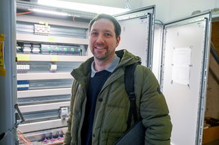 Projektleiter im Bereich MSR-Technik und somit Verantwortlicher für das Herzstück der „Neuen Mitte“ Marcus Lang.