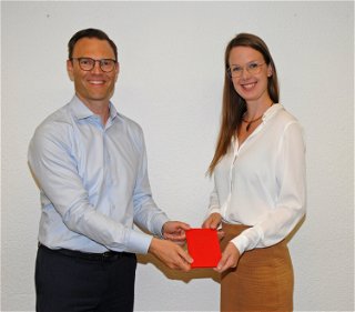  Neumitglied Johanna Altvater & SPD-Sinntal Vorsitzender Oliver Habekost.