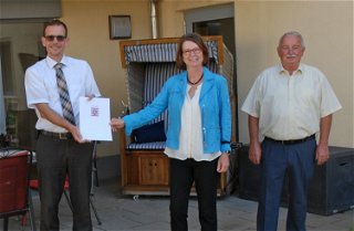 Ministerin Priska Hinz bringt Förderbescheid für Dorferneuerung Sinntal 2020