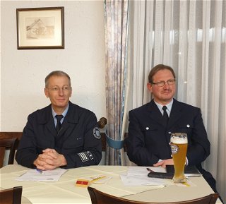 Stadtbrandinspektor Werner Kress (links) & Unterverbandsvorsitzender Werner Schauberger 
