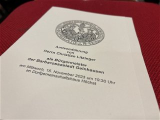 Gelnhausen: Bürgermeister Litzinger (CDU) in Amt eingeführt