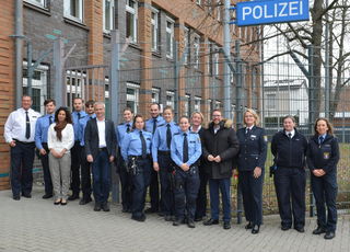 In der Polizeistation Hanau II wurde die Delegation von Dienstellenleiterin Anette Kunst  und ihrem Team begrüßt.