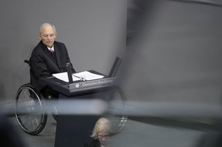 Wolfgang Schäuble im Deutschen Bundestag. Foto: picture alliance / Flashpic | Jens Krick