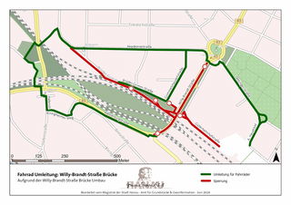 Umleitung Fuß- und Radverkehr