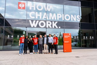 Am Mittwoch wurden die Executives des LA FC durch das Strauss Headquarter und den Workwearstore in Biebergemünd geführt.