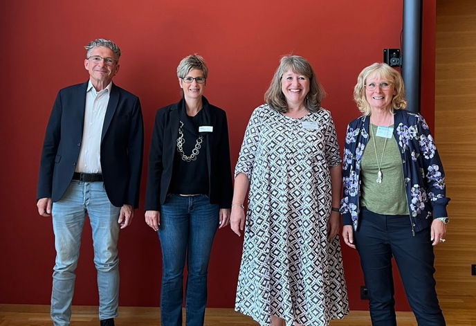 Dr. Wolfgang Lenz, Carmen Waldmann, Dr. Tatjana Müller-Neugebauer und Dagmar Wieland. - Foto: MKK-Pressestelle