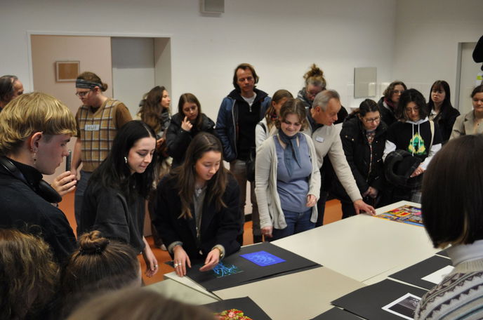 Immer wieder ein Highlight: Studierende stellen Arbeiten aus ihren erfolgreichen Bewerbungsmappen vor.  - Foto: BGBA