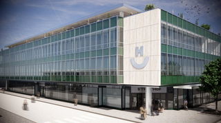 Der optische Charakter des Gebäudes soll in seiner Ursprünglichkeit bewahrt werden. Die Visualisierung zeigt die mögliche künftige Fassade.
