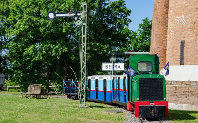 Feldbahn-Lokomotive Nr. 2 der Eisenbahnfreunde Bebra e.V. mit dem &#34;Wasserturm-Express&#34;