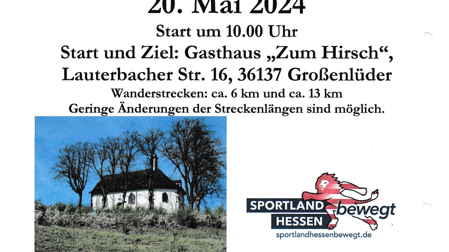 Einladung zum Wandern