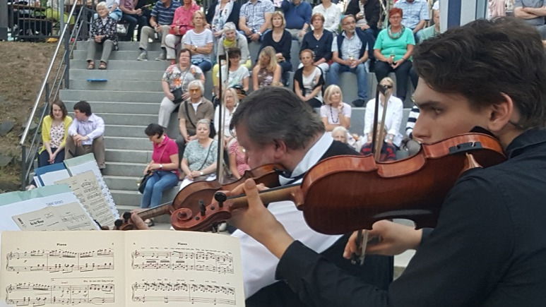 Musikfestival Wasserspiele im einmaligen Ambiente der Arena in der Salz Bad Soden-Salmünster