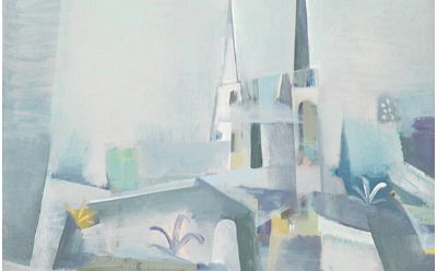 Jost Heyder &#34;St. Elisabeth, Marburg&#34;, 2007, 70 x 90 cm. Acryl auf Leinwand