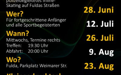 Termine der Skatenight Fulda