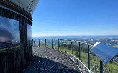 Die Aussichtsplattform des Radom auf der Wasserkuppe