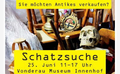 Antikmarkt mit &#34;Schatzsuche&#34; - Sonntag, 25.6. ab 11 Uhr Innenhof des Vonderau Museums